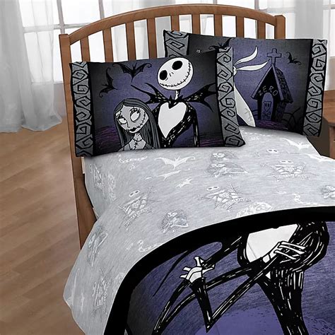 the nightmare before christmas bed sheets|nightmare before christmas bedding double.